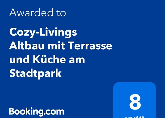 Cozy-Livings Altbau Mit Terrasse Und Kueche Am Stadtpark